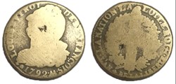 2 sols  dit au faisceau  1793. M.