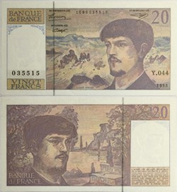 20 Francs DEBUSSY Modifié FRANCE 1993 F.66bis.05
