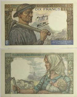 10 Francs MINEUR FRANCE 1941 F.08.02