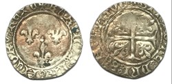 Blanc aux trois lis n.d. Chinon CHARLES VII LE VICTORIEUX