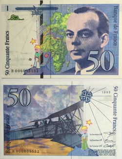 50 Francs SAINT-EXUPÉRY FRANCE 1993 F.72.02