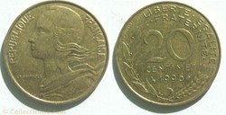 20 centimes 1996 frappe médaille
