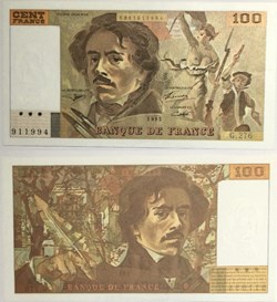 100 Francs DELACROIX FRANCE 1995 F.69ter.02b