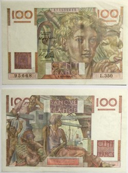 100 Francs JEUNE PAYSAN FRANCE 1949 F.28.24