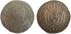 Demi-écu dit "aux branches d'olivier" - Louis XV 1730
