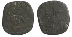 Henri II de montpensier liard principauté de Dombes trevoux