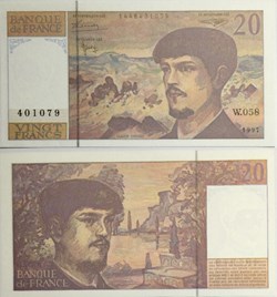 20 Francs DEBUSSY Modifié FRANCE 1997 F.66ter.02