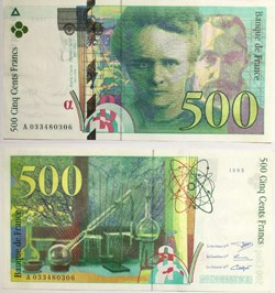 500 Francs PIERRE ET MARIE CURIE FRANCE 1995 F.76.02