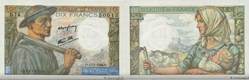 10 Francs MINEUR FRANCE 1944 F.08.10