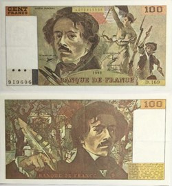 100 Francs DELACROIX imprimé en continu FRANCE 1990 F.69bis.02b