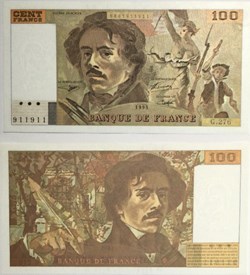 100 Francs DELACROIX FRANCE 1995 F.69ter.02b