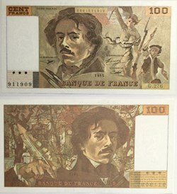 100 Francs DELACROIX FRANCE 1995 F.69ter.02b