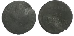 liard de lorraine Léopold 1er 1728