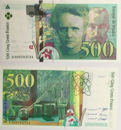 500 Francs PIERRE ET MARIE CURIE FRANCE 1994 F.76.01