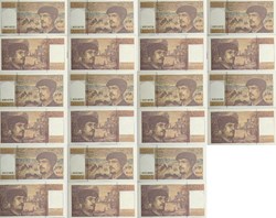 20 francs Debussy série du 401072 au 401082.