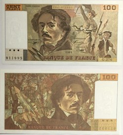 100 Francs DELACROIX FRANCE 1995 F.69ter.02b