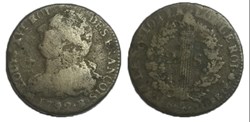 2 sols  dit au faisceau  1792 .B.