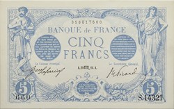 5 Francs BLEU FRANCE 1916 F.02.44