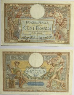 100 Francs LUC OLIVIER MERSON grands cartouches FRANCE 1935 F.24.14