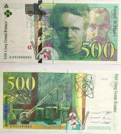 500 Francs PIERRE ET MARIE CURIE FRANCE 1995 F.76.02