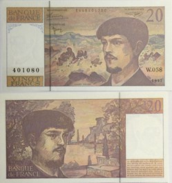 20 Francs DEBUSSY Modifié FRANCE 1997 F.66ter.02