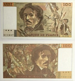 100 Francs DELACROIX FRANCE 1995 F.69ter.02b