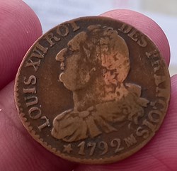 6 deniers Louis XVI 1792 MA Marseille