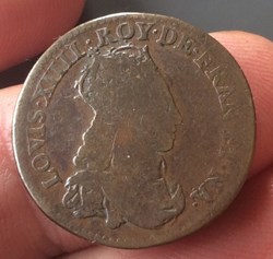 Liard de France Louis XIV 1654 A au L couronné premier type