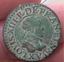 Double tournois Louis XIII 1615 X Amiens