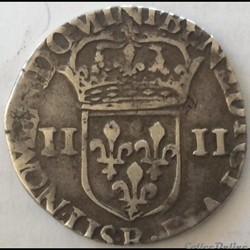 Quart d’écu Charles X 1592 B Rouen