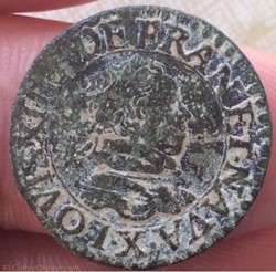Double tournois Louis XIII 1616 X Amiens