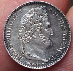 1/4 de franc Louis-Philippe 1845 W Lille