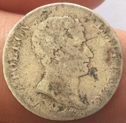 Demi franc Napoléon 1er An 13 A Paris tête nue Revers république