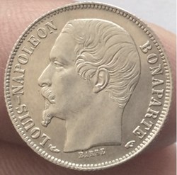 50 cent Louis Napoléon Bonaparte 1852 A Paris