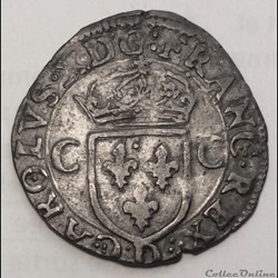 Douzain aux C 1er type aux 4 couronnes Charles X 1590 D Lyon