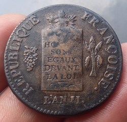 2 sols à la balance 1793 BB STRASBOURG