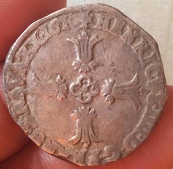 QUART D'ÉCU DE Henri IIII 1610 L Bayonne