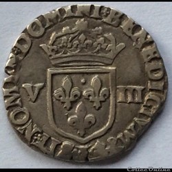 Huitième d’écu Henri IIII 1590 L Bayonne