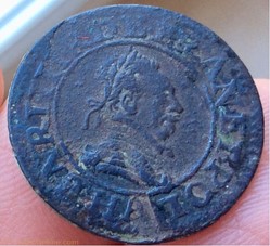 Double tournois Henri III 1588 A Paris