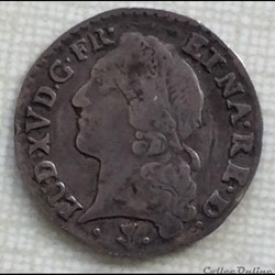 Vingtième d’écu au bandeau de Béarn Louis XV 1770 vachette Pau