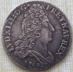 10 sols aux insignes Louis XIV 1703 A Paris