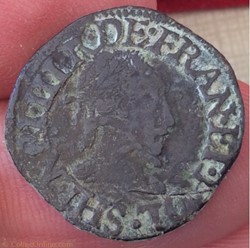 Double tournois Henri III 1586 S Troyes