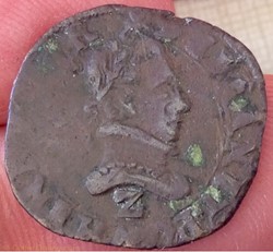 Double  tournois Henri III 1588 Z Grenoble