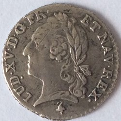 Vingtième d’écu à la vieille tête ( de Louis XV)Louis XVI 1779 A Paris