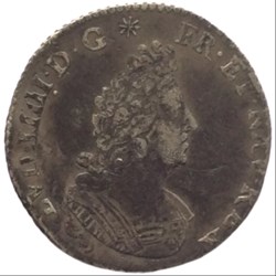 Douzième d’écu aux palmes Louis XIV 1694 A Paris