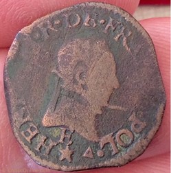 Double tournois Henri III 1583 E Tours