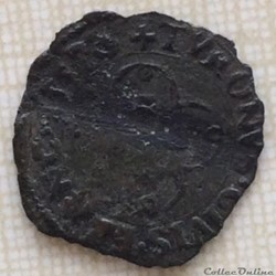 Denier tournois Henri II 1557 A 2ème type