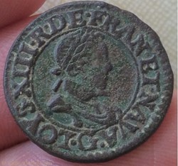Double tournois Louis XIII 1619 G Poitiers