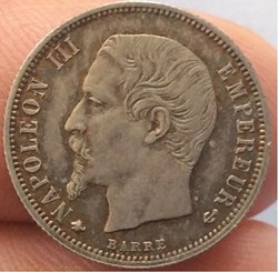 50 cent Napoléon III 1859 BB tête nue STRASBOURG
