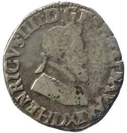 Quart de franc Henri IIII 1596 D Lyon